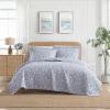 imageLaura Ashley  FullQueen Quilt Set Breathable Premium Cotton Bedding with Matching Shams Super Soft Floral Bedding Essentials Leona Flower Red FullQueenLeona Flower Red