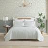 imageLaura Ashley  FullQueen Quilt Set Simple Comfortable and Breathable Bedding with Matching Shams Super Soft and Cozy Home Decor Oxford Stripe Green FullQueenOxford Stripe Green
