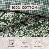 imageLaura Ashley  FullQueen Comforter Set Super Soft Cotton Bedding with Matching Sham Botanical Design Vintage Bed Essentials Bramble Floral Pink FullQueenBramble Floral Green