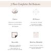 imageLaura Ashley  FullQueen Comforter Set Super Soft Cotton Bedding with Matching Sham Botanical Design Vintage Bed Essentials Bramble Floral Pink FullQueenBramble Floral Green
