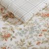 imageLaura Ashley  FullQueen Comforter Set Super Soft Cotton Bedding with Matching Sham Botanical Design Vintage Bed Essentials Bramble Floral Pink FullQueenBramble Floral Beige
