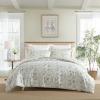 imageLaura Ashley  FullQueen Comforter Set Super Soft Cotton Bedding with Matching Sham Botanical Design Vintage Bed Essentials Bramble Floral Pink FullQueenBramble Floral Pink