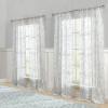 imageLaura Ashley Barnette Window Curtains with Rod Pocket 84inch Length 4 Panels Set SemiSheer Light Filtering BlueBlue