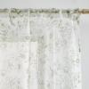 imageLaura Ashley Barnette Window Curtains with Rod Pocket 84inch Length 4 Panels Set SemiSheer Light Filtering BlueGreen
