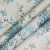 imageLaura Ashley Belvedere Window Curtains with Rod Pocket 84inch Length 2 Panels Set Canvas Light Filtering Light BlueLight Blue
