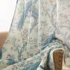 imageLaura Ashley Belvedere Window Curtains with Rod Pocket 84inch Length 2 Panels Set Canvas Light Filtering Light BlueLight Blue