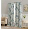 imageLaura Ashley Belvedere Window Curtains with Rod Pocket 84inch Length 2 Panels Set Canvas Light Filtering Light BlueLight Blue