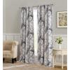 imageLaura Ashley Belvedere Window Curtains with Rod Pocket 84inch Length 2 Panels Set Canvas Light Filtering Light BluePeacock