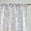 imageLaura Ashley Hydrangea Window Curtains with Rod Pocket 84inch Length 2 Panels Set Canvas Light Filtering Taupe38W x 96L Pack of 2