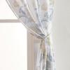 imageLaura Ashley Hydrangea Window Curtains with Rod Pocket 84inch Length 2 Panels Set Canvas Light Filtering Taupe38W x 96L Pack of 2