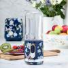 imageLaura Ashley Portable Blender for Smoothies by VQ  Compact Powerful ampamp Easy to use USB Rechargeable Mini Blender for Shakes and Smoothies with 450 mL Bottle  Smoothie Blender for KitchenGymTravelElveden Navy Portable Smoothie Maker