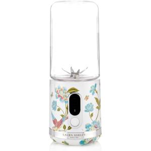 imageLaura Ashley Portable Blender for Smoothies by VQ  Compact Powerful ampamp Easy to use USB Rechargeable Mini Blender for Shakes and Smoothies with 450 mL Bottle  Smoothie Blender for KitchenGymTravelElveden White Portable Smoothie Maker