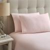 imageLaura Ashley  Queen Sheet Set Cotton Flannel Bedding Brushed for Extra Softness ampamp Comfort Bright Blush QueenBright Blush