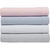 imageLaura Ashley  Queen Sheet Set Cotton Flannel Bedding Brushed for Extra Softness ampamp Comfort Bright Blush QueenSerene Blue