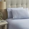 imageLaura Ashley  Queen Sheet Set Cotton Flannel Bedding Brushed for Extra Softness ampamp Comfort Bright Blush QueenSerene Blue