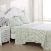 imageLaura Ashley  Queen Sheets Soft Sateen Cotton Bedding Set  Sleek Smooth ampamp Breathable Home Decor Spring Bloom Periwinkle QueenSpring Bloom Periwinkle