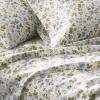 imageLaura Ashley  Queen Sheets Soft Sateen Cotton Bedding Set  Sleek Smooth ampamp Breathable Home Decor Spring Bloom Periwinkle QueenSpring Bloom Wildflower