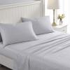 imageLaura Ashley  Queen Sheets Soft Sateen Cotton Bedding Set Sleek Smooth ampamp Breathable Room Essentials Tierney Grey QueenBella Pink