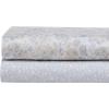 imageLaura Ashley  Queen Sheets Soft Sateen Cotton Bedding Set Sleek Smooth ampamp Breathable Room Essentials Tierney Grey QueenBella Pink