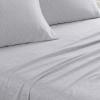imageLaura Ashley  Queen Sheets Soft Sateen Cotton Bedding Set Sleek Smooth ampamp Breathable Room Essentials Tierney Grey QueenBella Pink