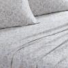 imageLaura Ashley  Queen Sheets Soft Sateen Cotton Bedding Set Sleek Smooth ampamp Breathable Room Essentials Tierney Grey QueenBella Pink