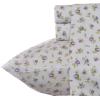 imageLaura Ashley  Queen Sheets Soft Sateen Cotton Bedding Set Sleek Smooth ampamp Breathable Room Essentials Tierney Grey QueenBlossoming Blue