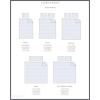 imageLaura Ashley  Queen Sheets Soft Sateen Cotton Bedding Set Sleek Smooth ampamp Breathable Room Essentials Tierney Grey QueenBlossoming BlueWhite