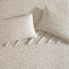 imageLaura Ashley  Queen Sheets Soft Sateen Cotton Bedding Set Sleek Smooth ampamp Breathable Room Essentials Tierney Grey QueenBonnie Beige