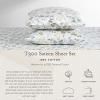 imageLaura Ashley  Queen Sheets Soft Sateen Cotton Bedding Set Sleek Smooth ampamp Breathable Room Essentials Tierney Grey QueenBristol Paisley