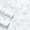 imageLaura Ashley  Queen Sheets Soft Sateen Cotton Bedding Set Sleek Smooth ampamp Breathable Room Essentials Tierney Grey QueenFern Blue