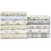 imageLaura Ashley  Queen Sheets Soft Sateen Cotton Bedding Set Sleek Smooth ampamp Breathable Room Essentials Tierney Grey QueenFiona White