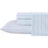 imageLaura Ashley  Queen Sheets Soft Sateen Cotton Bedding Set Sleek Smooth ampamp Breathable Room Essentials Tierney Grey QueenFiona White