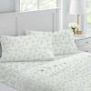 imageLaura Ashley  Queen Sheets Soft Sateen Cotton Bedding Set Sleek Smooth ampamp Breathable Room Essentials Tierney Grey QueenLorelei Dark Blue