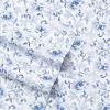 imageLaura Ashley  Queen Sheets Soft Sateen Cotton Bedding Set Sleek Smooth ampamp Breathable Room Essentials Tierney Grey QueenLottie Blue