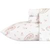 imageLaura Ashley  Queen Sheets Soft Sateen Cotton Bedding Set Sleek Smooth ampamp Breathable Room Essentials Tierney Grey QueenFiona White