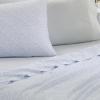 imageLaura Ashley  Queen Sheets Cotton Percale 6Piece Bedding Set Crisp ampamp Cool Home Decor Marissa Coral QueenBelle BlueWhite