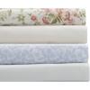 imageLaura Ashley  Queen Sheets Cotton Percale 6Piece Bedding Set Crisp ampamp Cool Home Decor Marissa Coral QueenMarissa RedGreenOff White