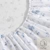imageLaura Ashley  Queen Sheets Soft Sateen Cotton Bedding Set  Sleek Smooth ampamp Breathable Home Decor Evie Pink QueenGarden Muse BlueWhite