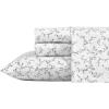 imageLaura Ashley  Queen Sheets Soft Sateen Cotton Bedding Set  Sleek Smooth ampamp Breathable Home Decor Evie Pink QueenSaras Sprig