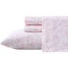imageLaura Ashley  Queen Sheets Soft Sateen Cotton Bedding Set  Sleek Smooth ampamp Breathable Home Decor Evie Pink QueenBella PinkWhite