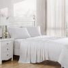 imageLaura Ashley  Queen Sheets Soft Sateen Cotton Bedding Set  Sleek Smooth ampamp Breathable Home Decor Evie Pink QueenEvie PinkRedWhite