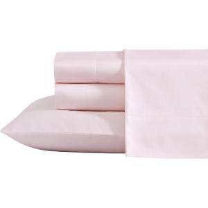imageLaura Ashley Queen Sheet Set Luxury Sateen Cotton Bedding 800 Thread Count Soft ampamp Smooth for Year Rouse Use Coquette Room Decor Solid Pink QueenSolid Pink