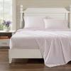 imageLaura Ashley  Queen Sheets Lightweight ampamp Breathable Cotton Percale Bedding Set with Matching Shams OekoTex Certified Francesca Pink Queen