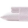 imageLaura Ashley  Queen Sheets Lightweight ampamp Breathable Cotton Percale Bedding Set with Matching Shams OekoTex Certified Francesca Pink Queen