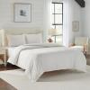 imageLaura Ashley Home Queen Duvet Cover Set Cotton Reversible Bedding with Matching Shams Farmhouse Home Dcor Rowland Matelasse White QueenRowland Matelasse White