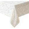 imageLaura Ashley Annaleigh Tablecloth Jacquard Fabric Wrinkle Resistant for Dining Holiday Party Wedding or Banquet 60quot x 84quot IvoryIvory