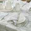 imageLaura Ashley Annaleigh Tablecloth Jacquard Fabric Wrinkle Resistant for Dining Holiday Party Wedding or Banquet 60quot x 84quot IvorySage