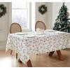 imageLaura Ashley Decorative Tablecloth Wrinkle and Stain Resistant Spillproof Water Repellent Easy Care Washable Polyester Fabric for Dining Kitchen Holiday and Party 60quot x 84quot CharlotteHolly Berry