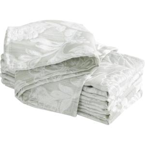 imageLaura Ashley Annaleigh Tablecloth Jacquard Fabric Wrinkle Resistant for Dining Holiday Party Wedding or Banquet 60quot x 84quot IvorySage