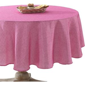 imageLaura Ashley Decorative Tablecloth Wrinkle and Stain Resistant Spillproof Water Repellent Easy Care Washable Polyester Fabric for Dining Kitchen Holiday and Party 60quot x 84quot CharlotteMagenta